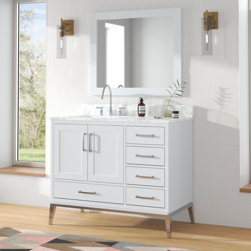 Mercury Row® Bruder 41.13'' Free Standing Single Bathroom Vanity with